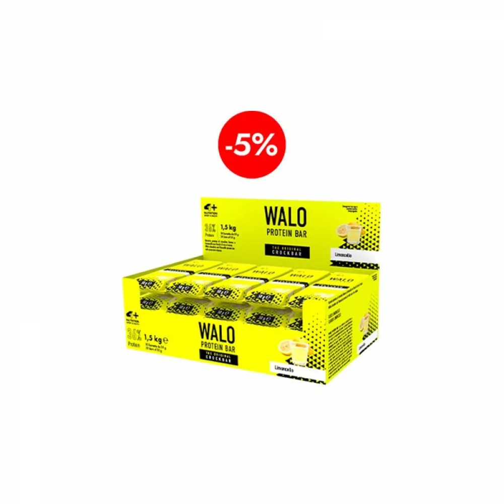 4 SPORT NUTRITION Baton Walo Protein 36% CrockBar - 50g - Limoncello x30