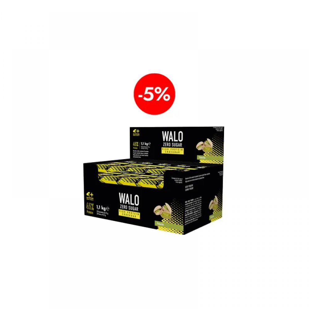 4 SPORT NUTRITION Walo Zero Sugar CrockBar High Protein 45% - 55g - Pistachio 