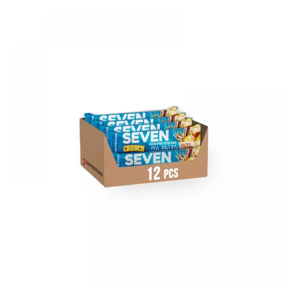 7 NUTRITION Seven Crunch HP Bar - 77g - Salted Caramel x12