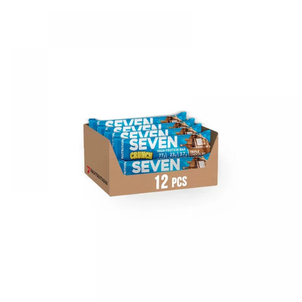 7 NUTRITION Seven Crunch HP Bar - 77g - Triple Chocolate x12