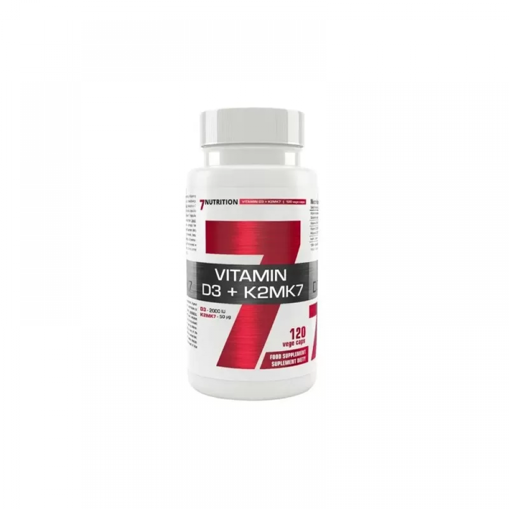 7 NUTRITION Vitamin D3 + K2MK7 - 120vcaps