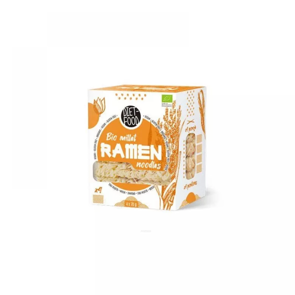 DIET FOOD Bio Millet Ramen Noodles - 4x70g