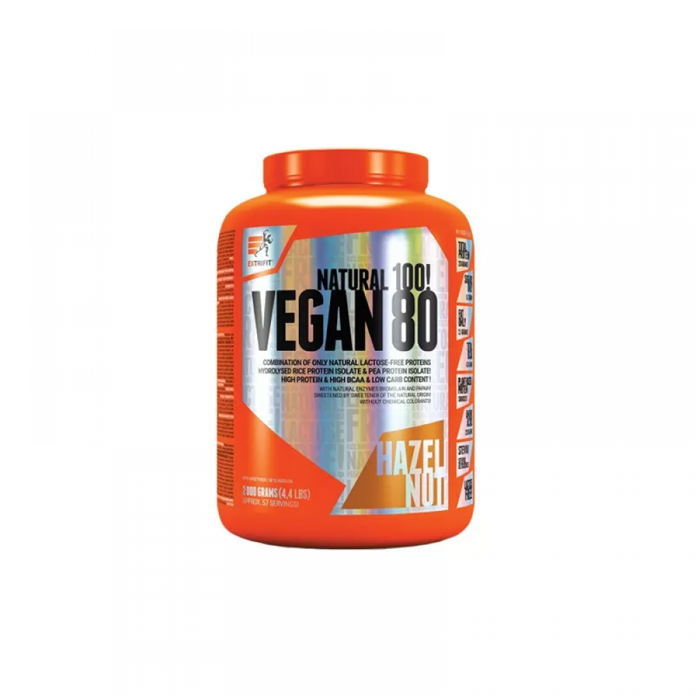 EXTRIFIT Vegan 80 - 2000g - Hazelnut