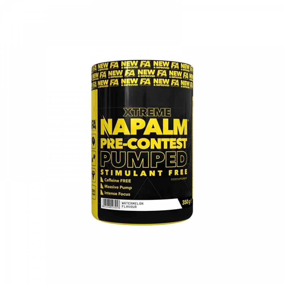 FA FITNESS AUTHORITY Napalm Pre-Contest Pumped Stimulant Free - 350g - Watermelon