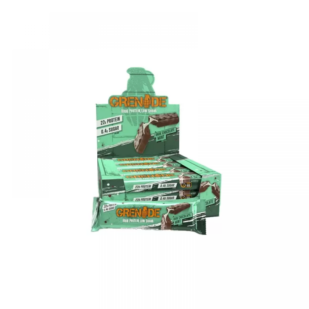 GRENADE Grenade Protein Bar - 60g - Dark Chocolate Mint x12