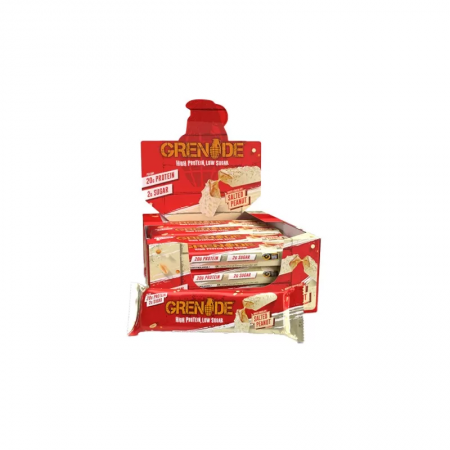 Grenade Protein Bar - 60g - White Chocolate Salted Peanut x12