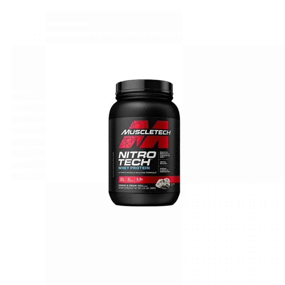 MUSCLE TECH Nitro Tech Whey Protein - 908g - Cookies Cream