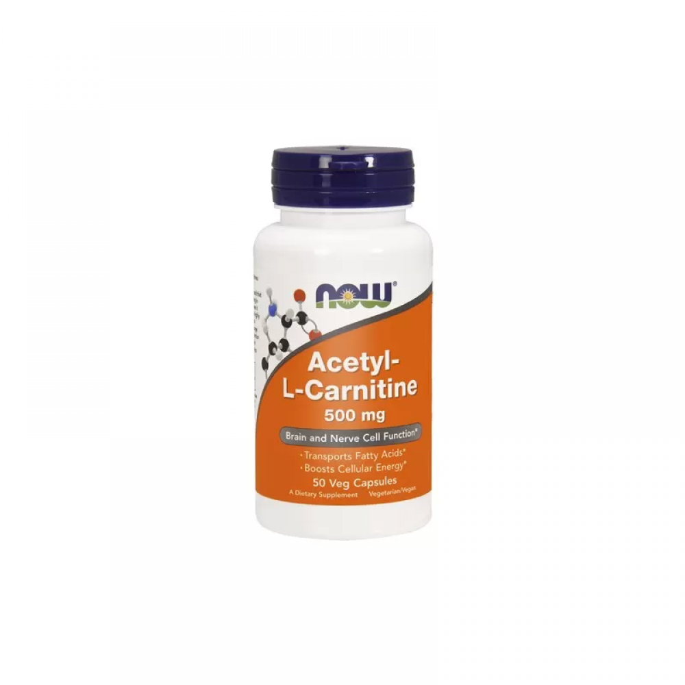 NOW Acetyl L-Carnitine 500mg - 50vcaps