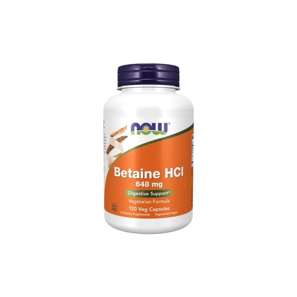 NOW Betaine HCl 648mg - 120vcaps