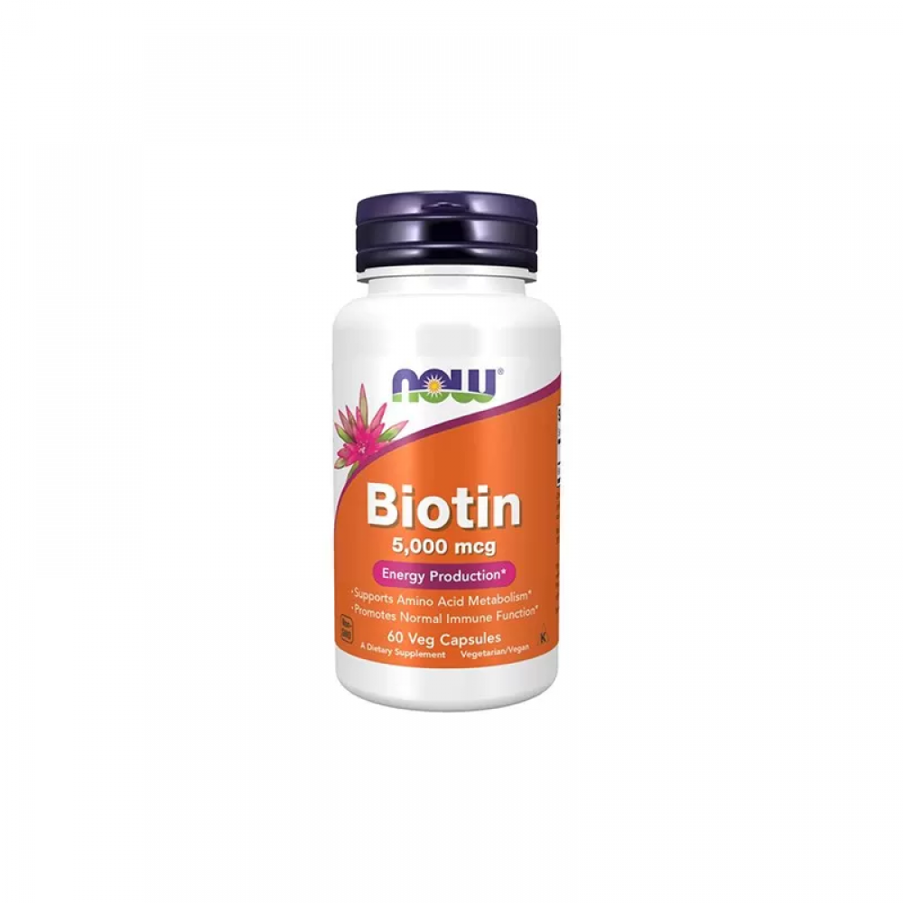 NOW Biotin 5000mcg - 60vcaps