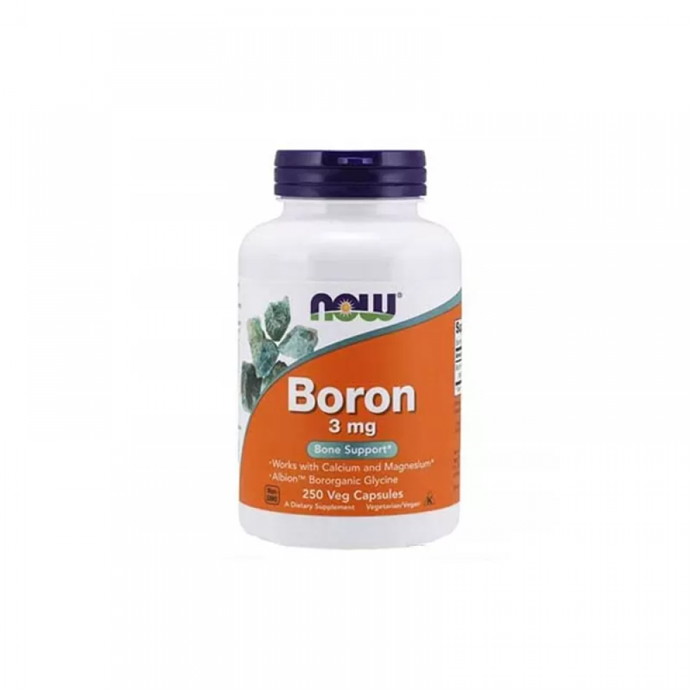 NOW Boron 3mg - 250vcaps