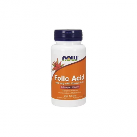 NOW Folic Acid 800mcg - 250tabs. 