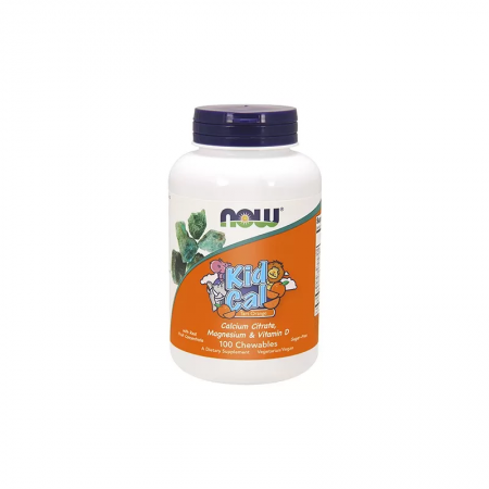 NOW Kid Cal - 100chewables - Tart Orange 