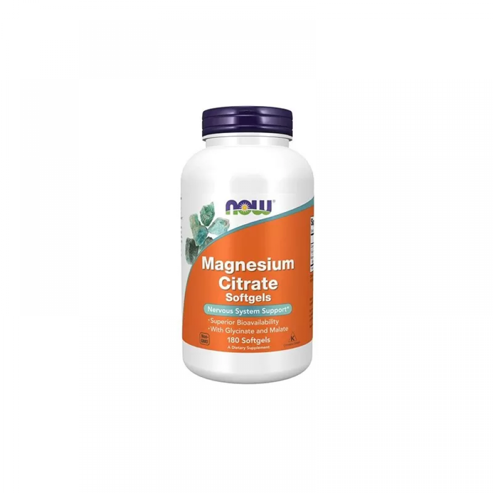 NOW Magnesium Citrate - 180softgels