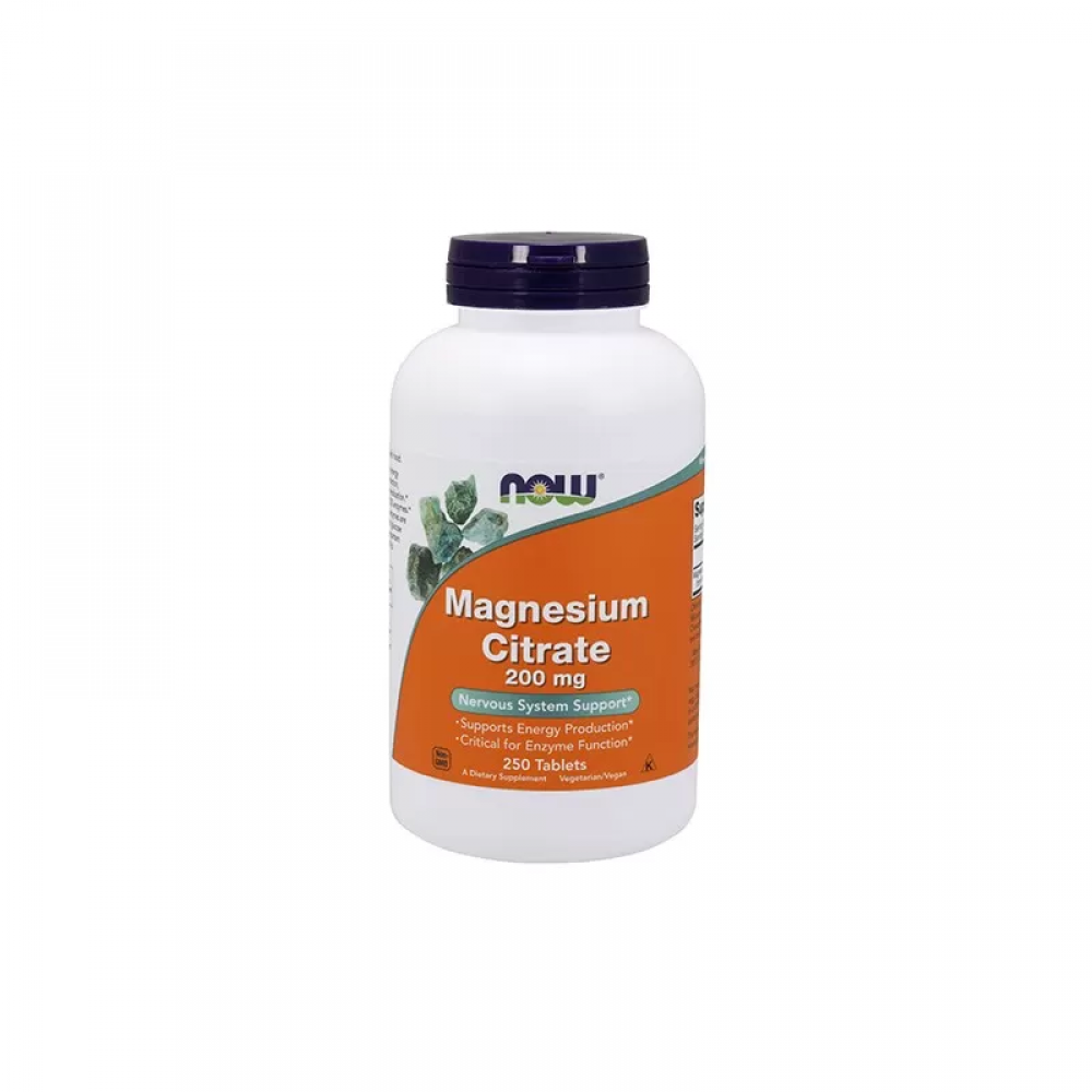 NOW Magnesium Citrate 200mg - 250tabs