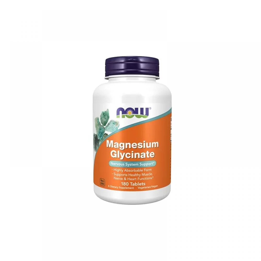 NOW Magnesium Glycinate - 180tabs