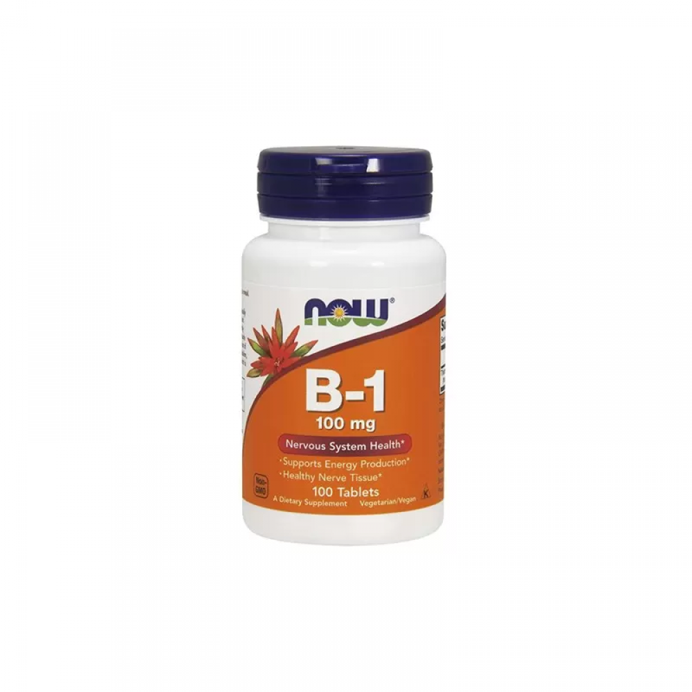 NOW Vitamin B-1 Thiamine 100mg - 100tabs