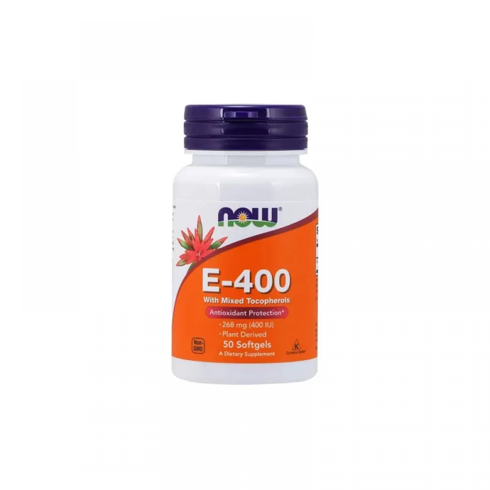 NOW Vitamin E-400 With Mixed Tocopherols - 50softgels