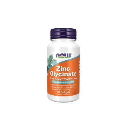Zinc Glycinate with Pumpkin Seeds Oil 30mg - 120softgels