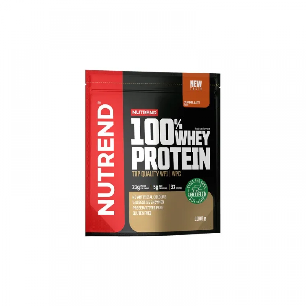 NUTREND 100% Whey Protein - 1000g - Caramel Late