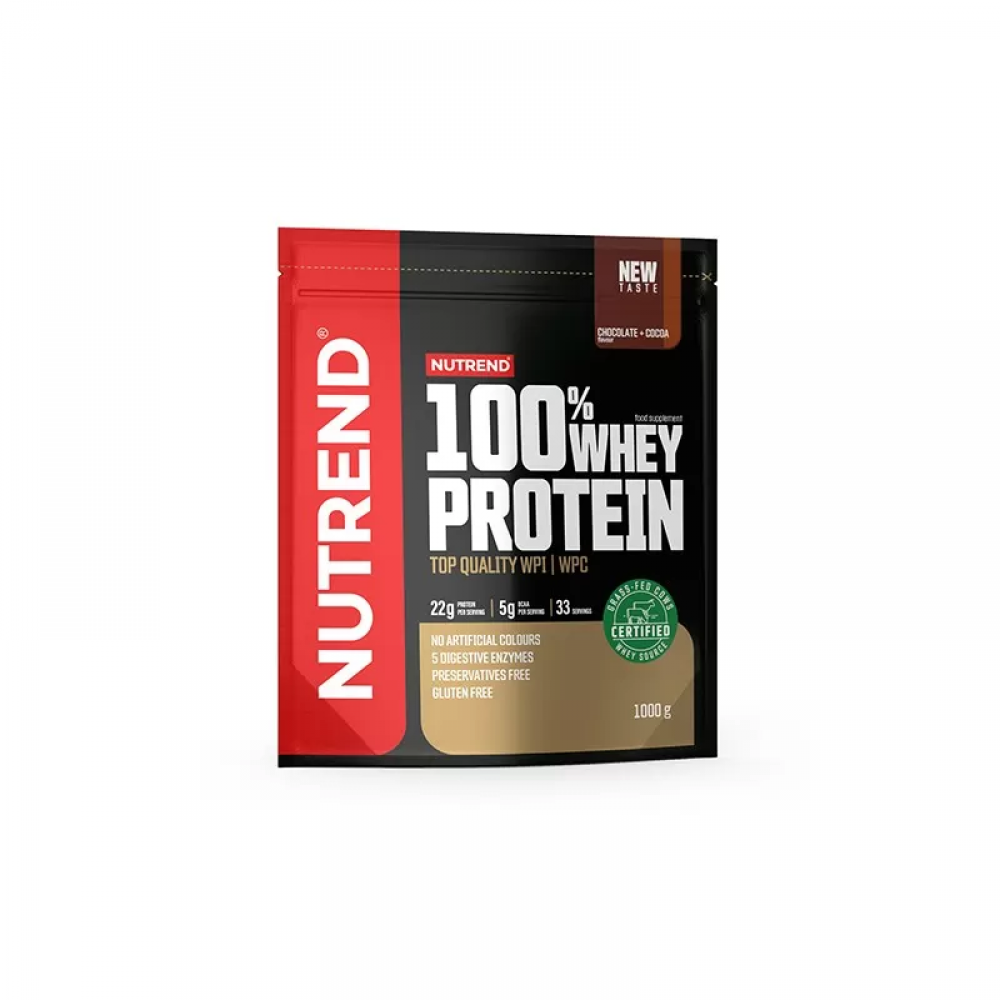 NUTREND 100% Whey Protein - 1000g - Chocolate Cocoa
