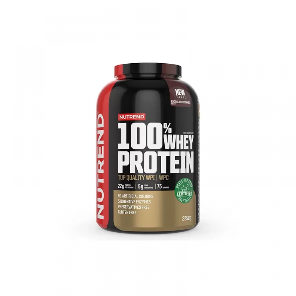 NUTREND 100% Whey Protein - 2250g - Chocolate Brownies