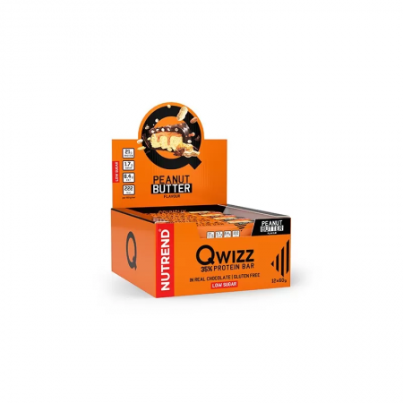 Baton QWIZZ Protein Bar - 60g - Peanut Butter x12