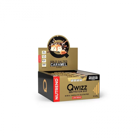 Baton QWIZZ Protein Bar - 60g - Salted Caramel x12