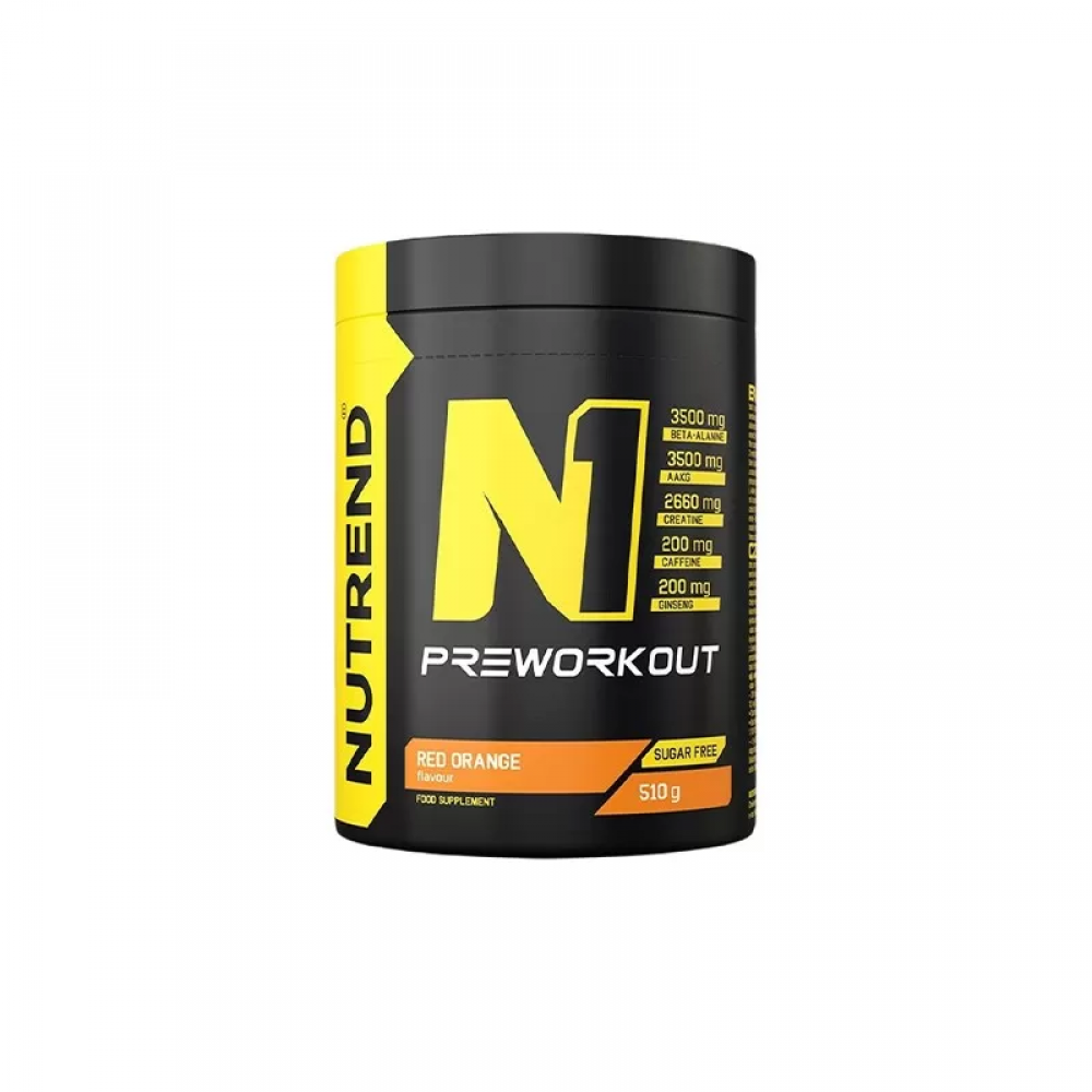 NUTREND N1 Pre Workout - 510g - Red Orange