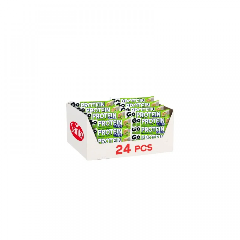 SANTE Baton Go On Protein Crisp - 45g - Pistachio & Cookies x24