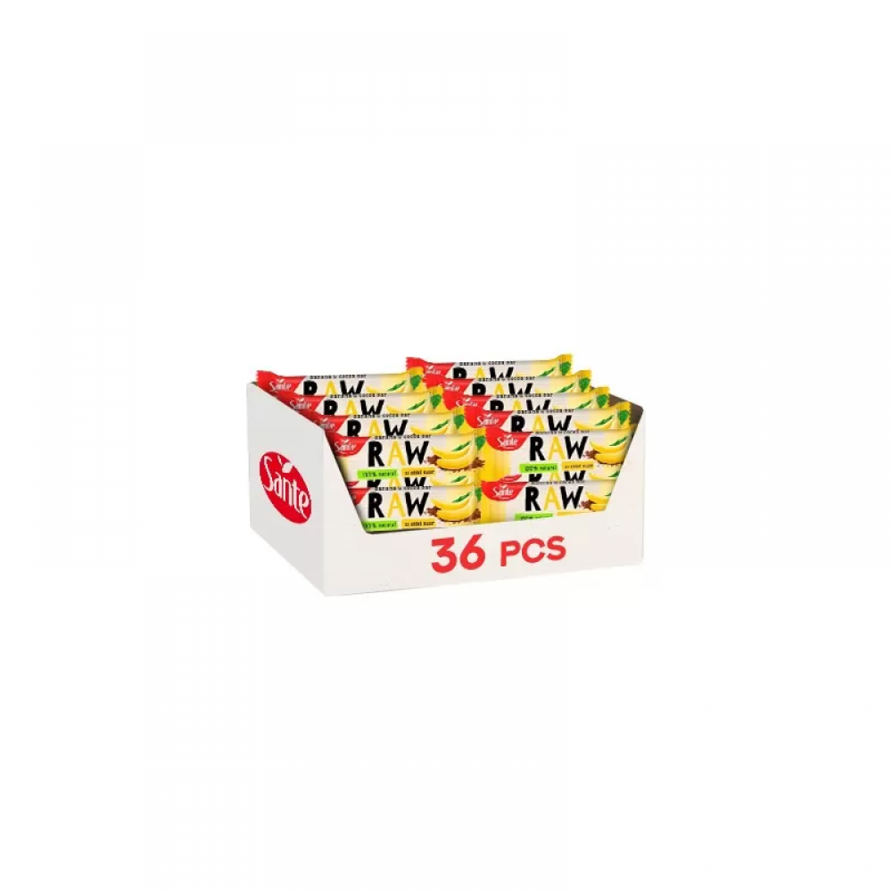 SANTE Baton Raw - 35g - Banana & Cacao x36