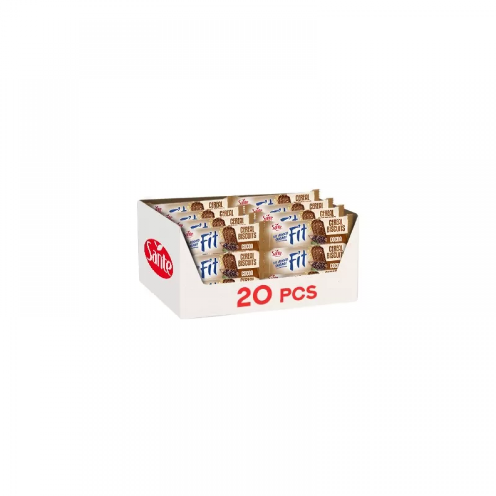 SANTE Fit Cereal Biscuits - 50g - Cocoa x20