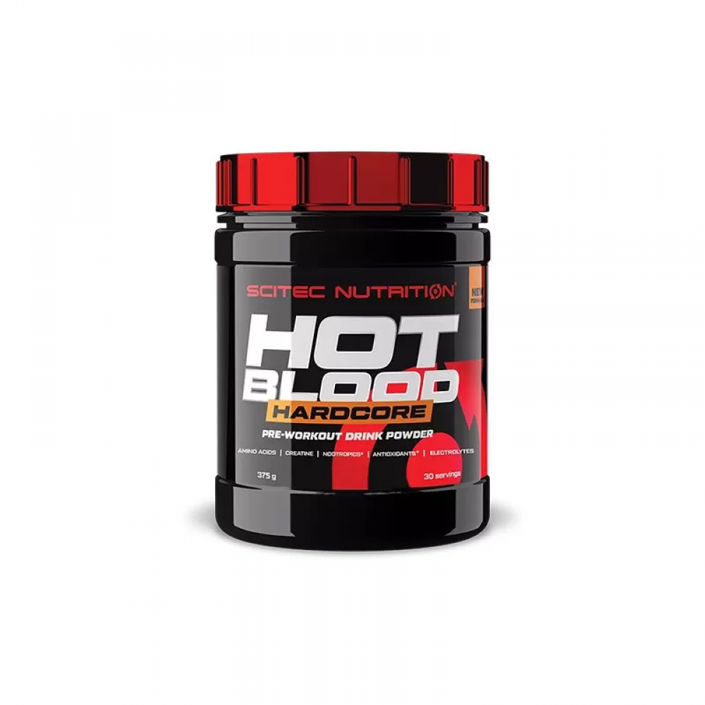 SCITEC Hot Blood Hardcore - 375g - Guarana