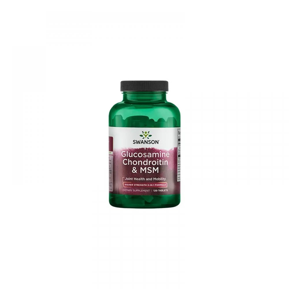 SWANSON Glucosamine Chondroitin & MSM 500/400/200 - 120tabs
