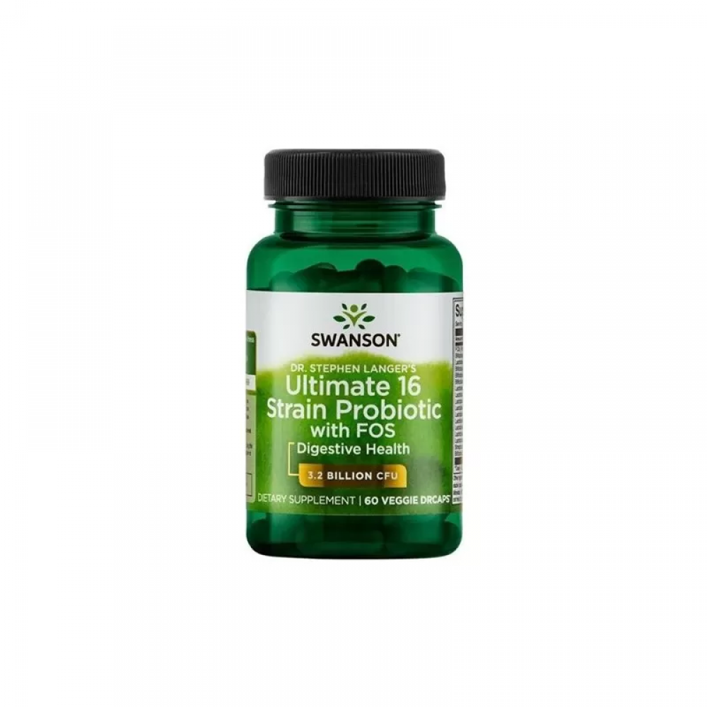 SWANSON Ultimate 16 Strain Probiotic with Fos - 60vcaps