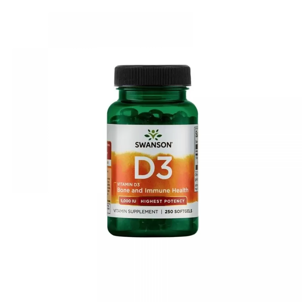 SWANSON Vitamin D3 5000IU - 250softgels