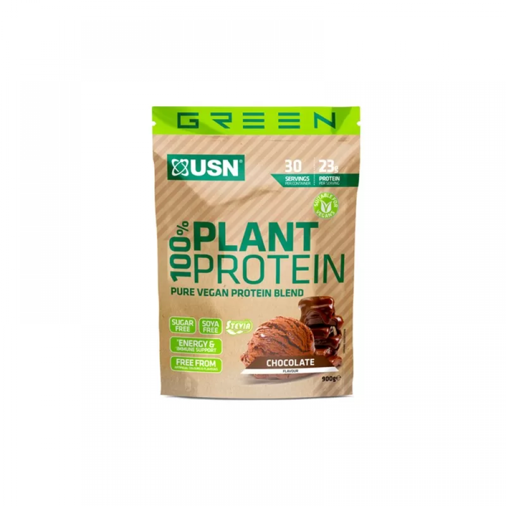 USN 100% Plant Protein (Vegan) - 900g - Chocolate