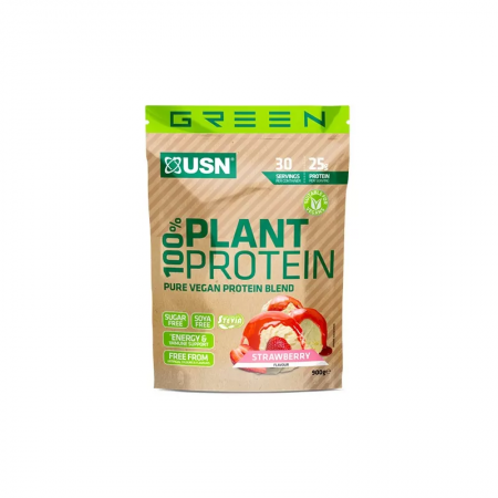 USN 100% Plant Protein (Vegan) - 900g - Strawberry