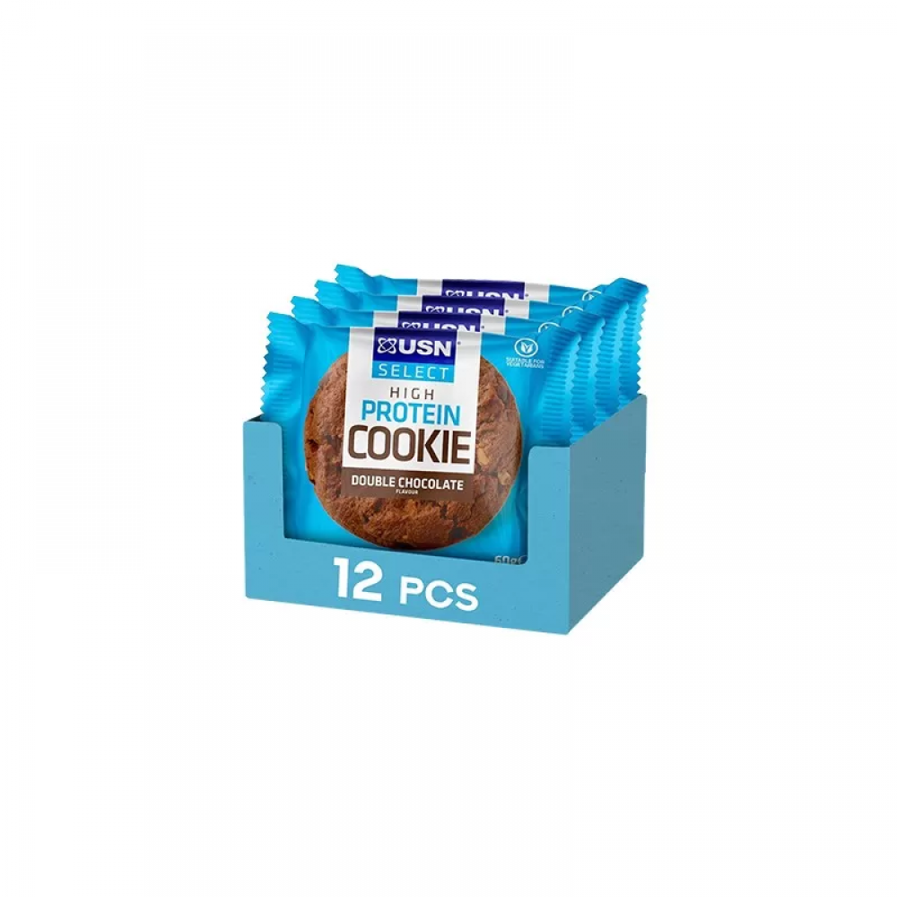 USN Select Cookie - Protein Cookie - 60g - Double Chocolate x12