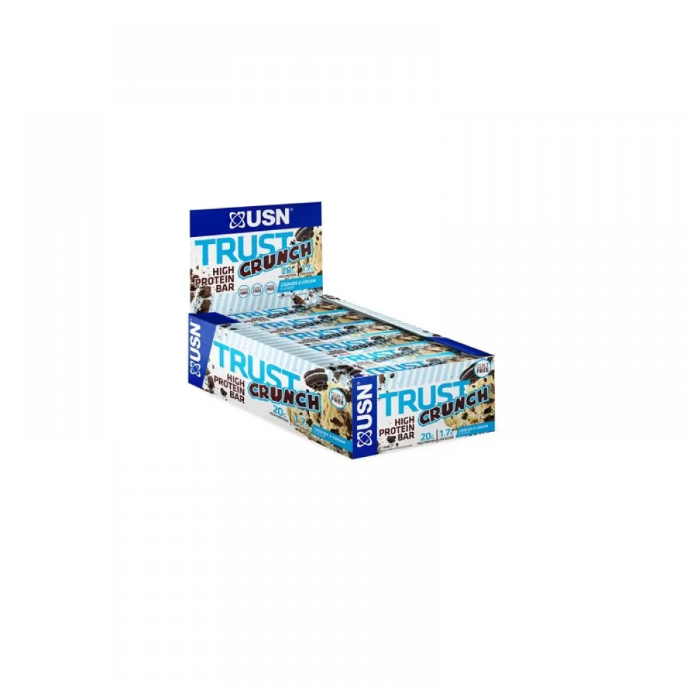 USN Trust Crunch - Protein bar - 60g - Cookies & Cream x12